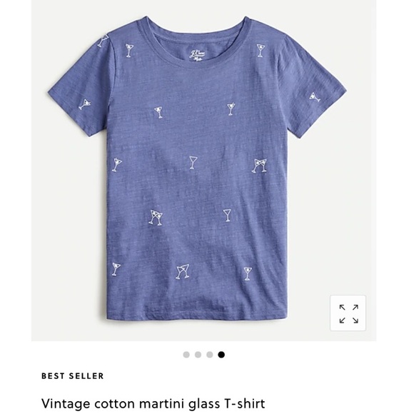 J. Crew Martini Glass Vintage Collector t-Shirt - Picture 5 of 11